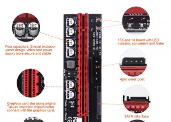 PCIE Riser 009S Plus новые