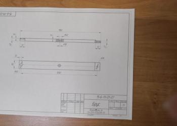 Брус закладной резиновый для рельс