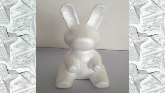 Фугура зайца из пенопласта 40 см