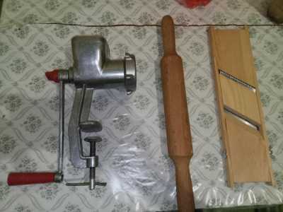 Мясорубка, терка,скалка