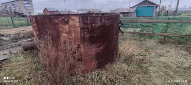 Отрезок ЖД бочки