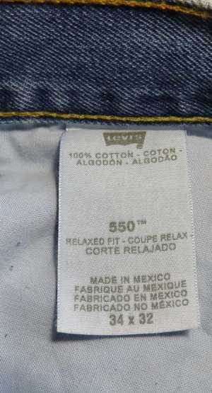  levi strauss relaxed fit 550 W34 L32