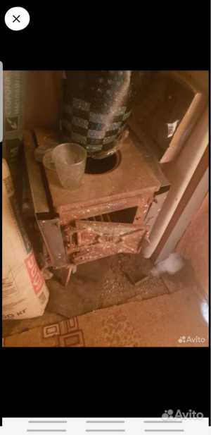 Печка буржуйка чугунная