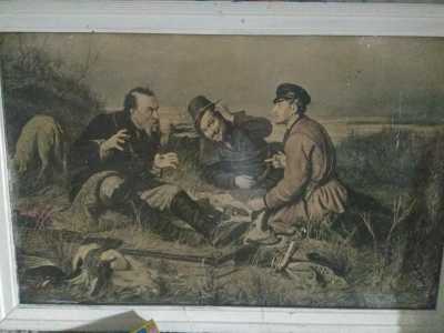 Картина "Охотники на привале" И.В.Перов
