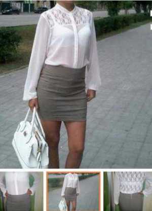 Блузка с кружевом