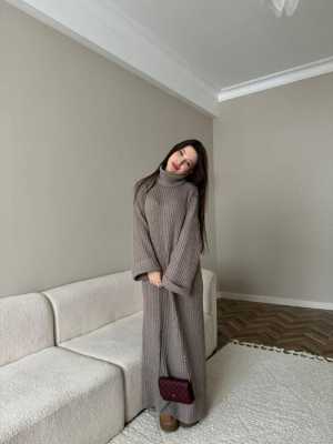 теплое платье