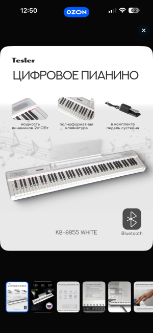 Цифровое пианино Tesler