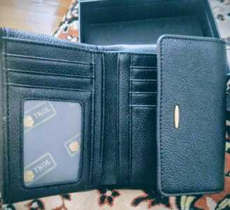 Кожаный кошелек новый