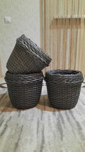 Кашпо из ротанга