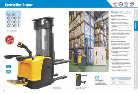Продаем новый штабелер электрический XILIN CDDK15-II