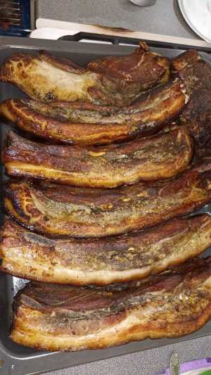 Грудинка горячего копчения