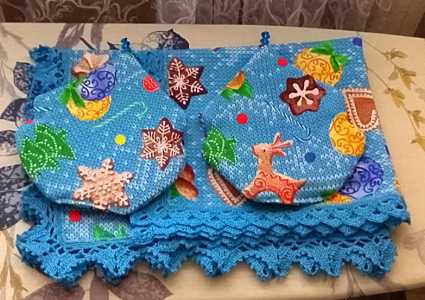 Подарочный набор новогоднего текстиля для кухни