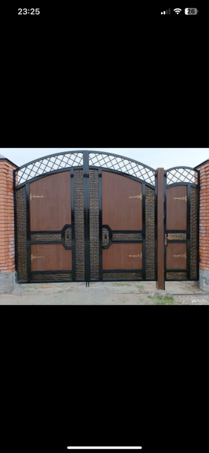ВОРОТА перилы навесы из чечни доставка установка бесплатно